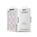 DKNY Liquid Glitter Multilogo - Etui iPhone 15 / 14 / 13 (różowy)