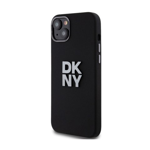 DKNY Liquid Silicone Metal Logo - Etui iPhone 15 Plus / 14 Plus (czarny)