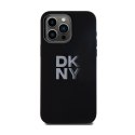 DKNY Liquid Silicone Metal Logo - Etui iPhone 15 Pro Max (czarny)