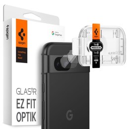 Spigen Optik.TR EZ Fit Camera Lens Protector 2-Pack - Szkło ochronne na obiektyw do Google Pixel 8A (2 szt) (Czarny)