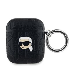 Karl Lagerfeld Monogram Karl Head - Etui AirPods 1/2 gen (czarny)