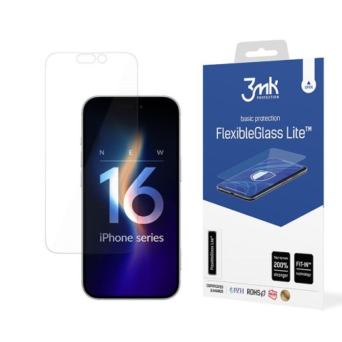 3mk FlexibleGlass Lite - Szkło hybrydowe do iPhone 16