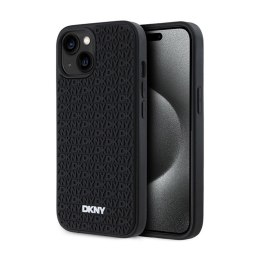 DKNY 3D Rubber Repeat Pattern - Etui iPhone 15 / 14 / 13 (czarny)