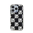 DKNY IML Checkered Mono Pattern - Etui do iPhone 15 Pro Max (czarny)