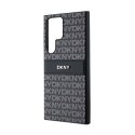 DKNY Leather Mono Stripe & Metal Logo - Etui Samsung Galaxy S24 Ultra (czarny)