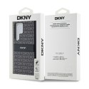 DKNY Leather Mono Stripe & Metal Logo - Etui Samsung Galaxy S24 Ultra (czarny)