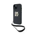 DKNY Wrist Strap Stock Logo - Etui iPhone 14 / 15 / 13 (czarny)