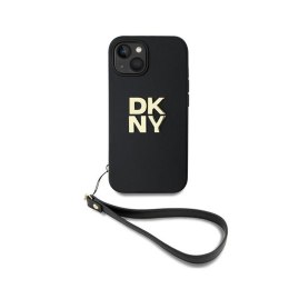 DKNY Wrist Strap Stock Logo - Etui iPhone 14 / 15 / 13 (czarny)