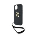 DKNY Wrist Strap Stock Logo - Etui iPhone 14 / 15 / 13 (czarny)