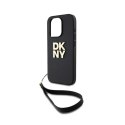 DKNY Wrist Strap Stock Logo - Etui iPhone 15 Pro (czarny)