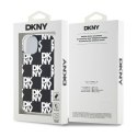 DKNY IML Checkered Mono Pattern - Etui do iPhone 15 Plus / 14 Plus (czarny)