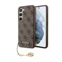 Guess 4G Charms Collection - Etui Samsung Galaxy A35 5G (brązowy)