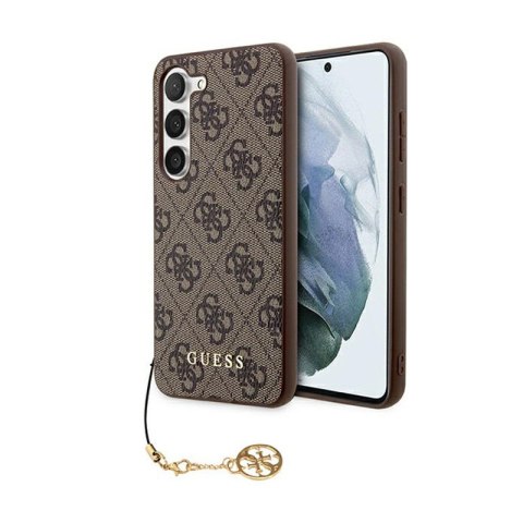 Guess 4G Charms Collection - Etui Samsung Galaxy A35 5G (brązowy)