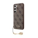 Guess 4G Charms Collection - Etui Samsung Galaxy A35 5G (brązowy)