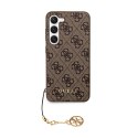 Guess 4G Charms Collection - Etui Samsung Galaxy A35 5G (brązowy)