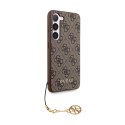 Guess 4G Charms Collection - Etui Samsung Galaxy A35 5G (brązowy)