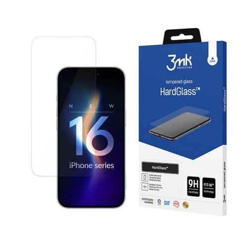 3mk HardGlass - Szkło hartowane do iPhone 16 Plus