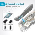 Speck Presidio Lux ClickLock & MagSafe - Etui iPhone 16 (Sunshine Daisies / Clear / Gold)