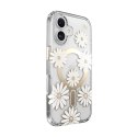 Speck Presidio Lux ClickLock & MagSafe - Etui iPhone 16 (Sunshine Daisies / Clear / Gold)