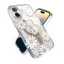 Speck Presidio Lux ClickLock & MagSafe - Etui iPhone 16 (Sunshine Daisies / Clear / Gold)