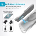 Speck Presidio Perfect-Clear ClickLock & MagSafe - Etui iPhone 16 (Clear / Chrome Finish / Serene Silver)