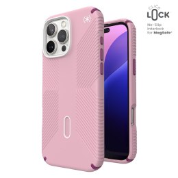 Speck Presidio2 Grip ClickLock & MagSafe - Etui iPhone 16 Pro Max (Wednesday Pink / Boysenberry Purple / White)