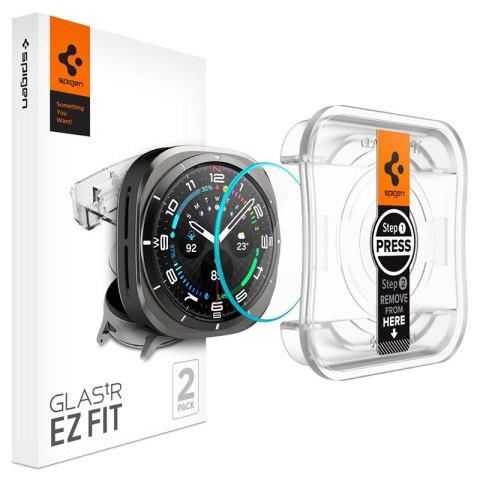 Spigen GLAS.TR EZ FIT 2-Pack - Szkło hartowane do Samsung Galaxy Watch Ultra 47 mm (2 szt)