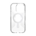 Speck Presidio Perfect-Clear Grip ClickLock & MagSafe - Etui iPhone 16 Pro (Clear / Chrome Finish / Serene Silver)