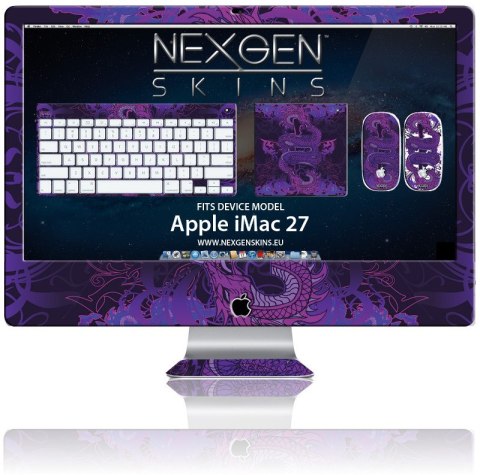 Nexgen Skins - Zestaw skórek na obudowę z efektem 3D iMac 27" (Serpentine 3D)