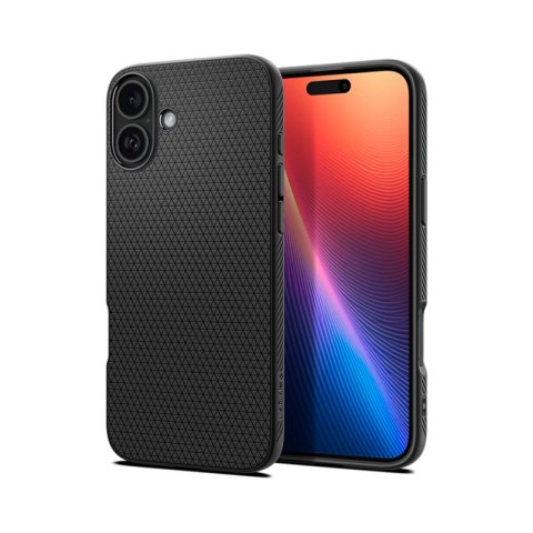 Spigen Liquid Air - Etui do iPhone 16 Plus (Matte Black)