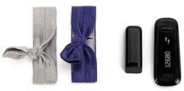 Griffin Ribbon Wristband - Opaski do Fitbit i Sony SmartBand (zestaw srebrny i fioletowy)