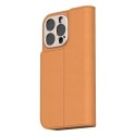 Moshi Overture MagSafe - Skórzane etui 3w1 z klapką iPhone 16 Pro (Caramel Brown)