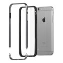 Moshi iGlaze Luxe - Etui z aluminiową ramką iPhone 6s Plus / iPhone 6 Plus (Titanium Grey)