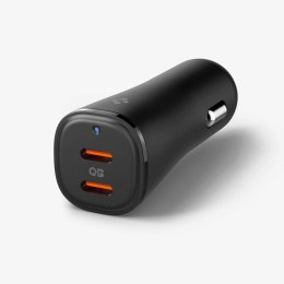 Spigen ArcStation Essential EV502 - Ładowarka samochodowa 2x USB-C PD + QC3.0 50W (Czarny)