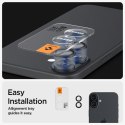 Spigen Optik Pro GLAS.TR EZ Fit Camera Protector 2-Pack - Szkło ochronne na obiektyw do iPhone 16 / 16 Plus (2 szt) (Czarny)