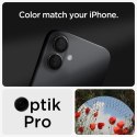 Spigen Optik Pro GLAS.TR EZ Fit Camera Protector 2-Pack - Szkło ochronne na obiektyw do iPhone 16 / 16 Plus (2 szt) (Czarny)