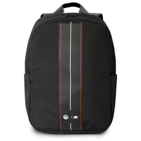 BMW Nylon Red Stripe - Plecak na notebooka 16" (czarny)