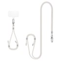 Spigen Universal Strap Set Crossbody & Wrist - Pasek do telefonu na ramię + na nadgarstek (Pearl White)